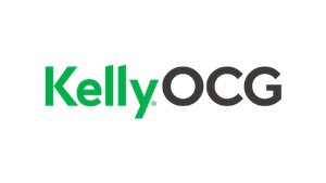 KellyOCG sponsor logo at LEAP Healthcare 2026 healthcare event
